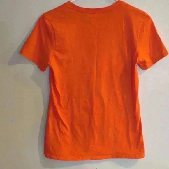 Nike Womens Short Sleeve Small Orange Graphic Tee Shirt - Picture 4 of 4